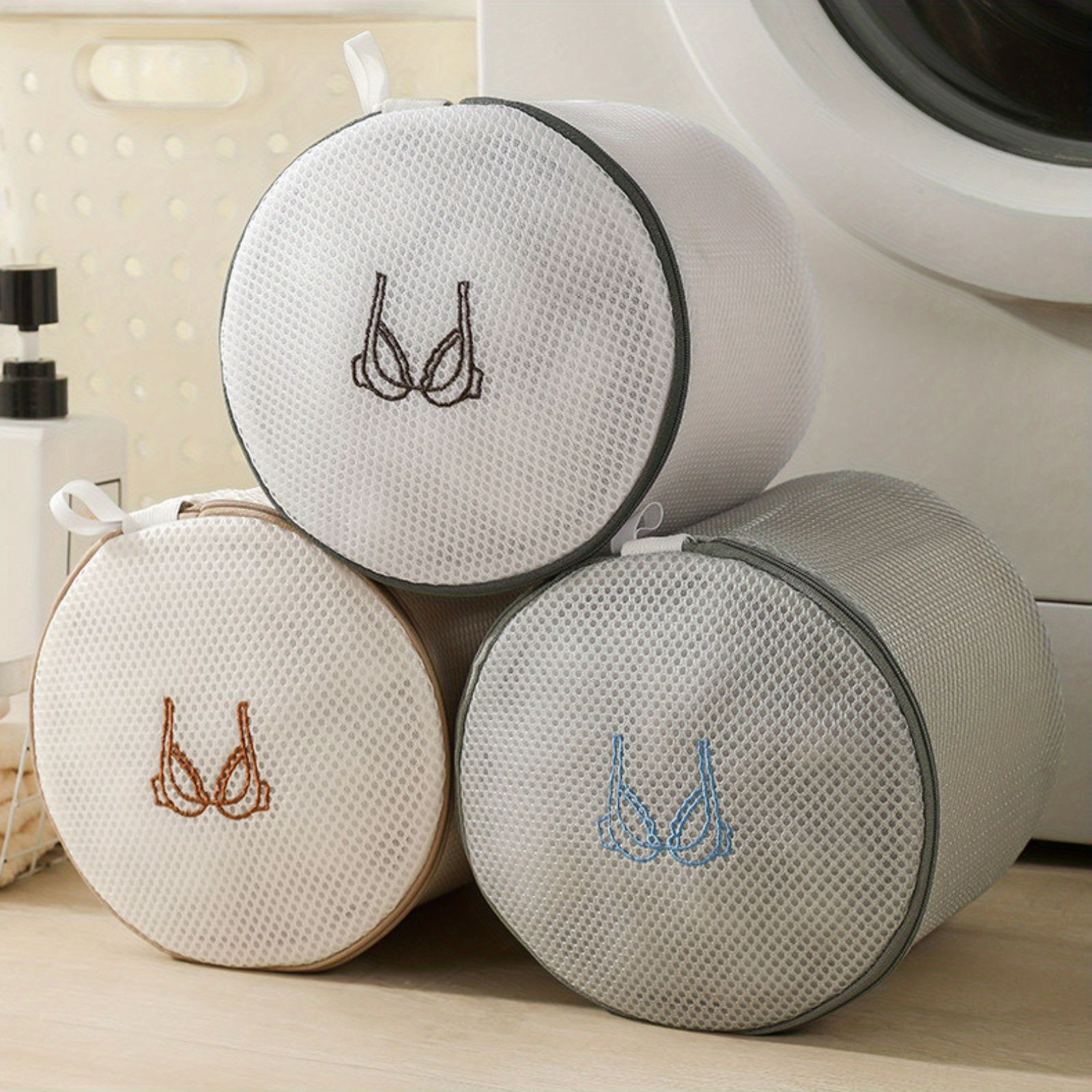 4colors High Quality Coarse Mesh Net Bra Wash Bag Lingerie Underwear  Laundry Bags Washing Machine Basket 
