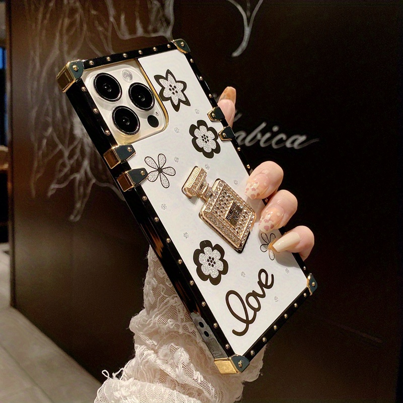 Luxury Design Perfume Bottle Square Rhinestone Glitter Love Shockproof  Phone Cases For Iphone 14promax/14pro/14/14plus,13promax/13pro/13,12promax/12pro/12,11promax/11pro/11,xsmax/xr/xs  Phone Cases - Temu United Arab Emirates