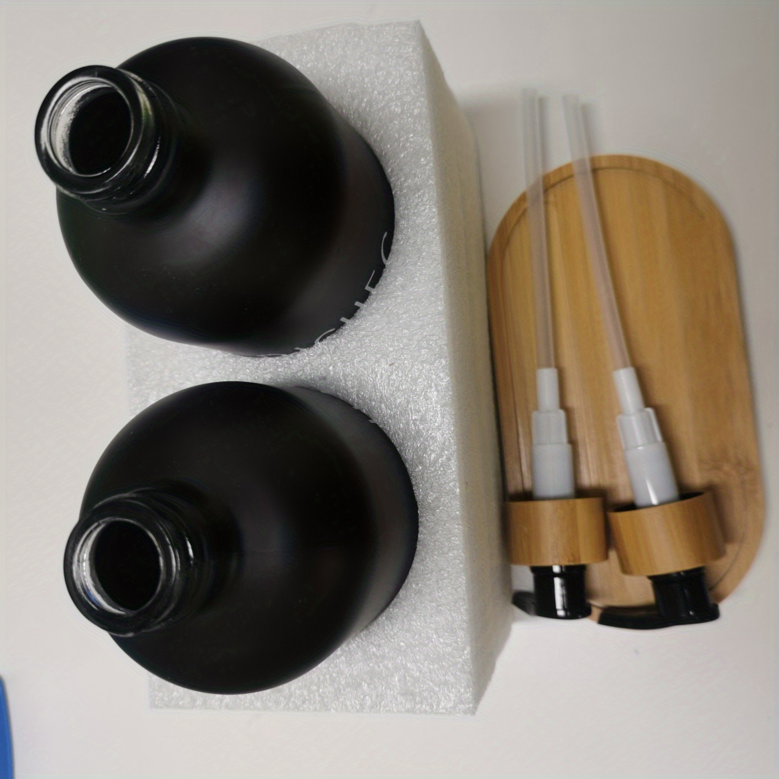 Soap Dispenser Set Wooden Pump Head And Soap Dispenser - Temu