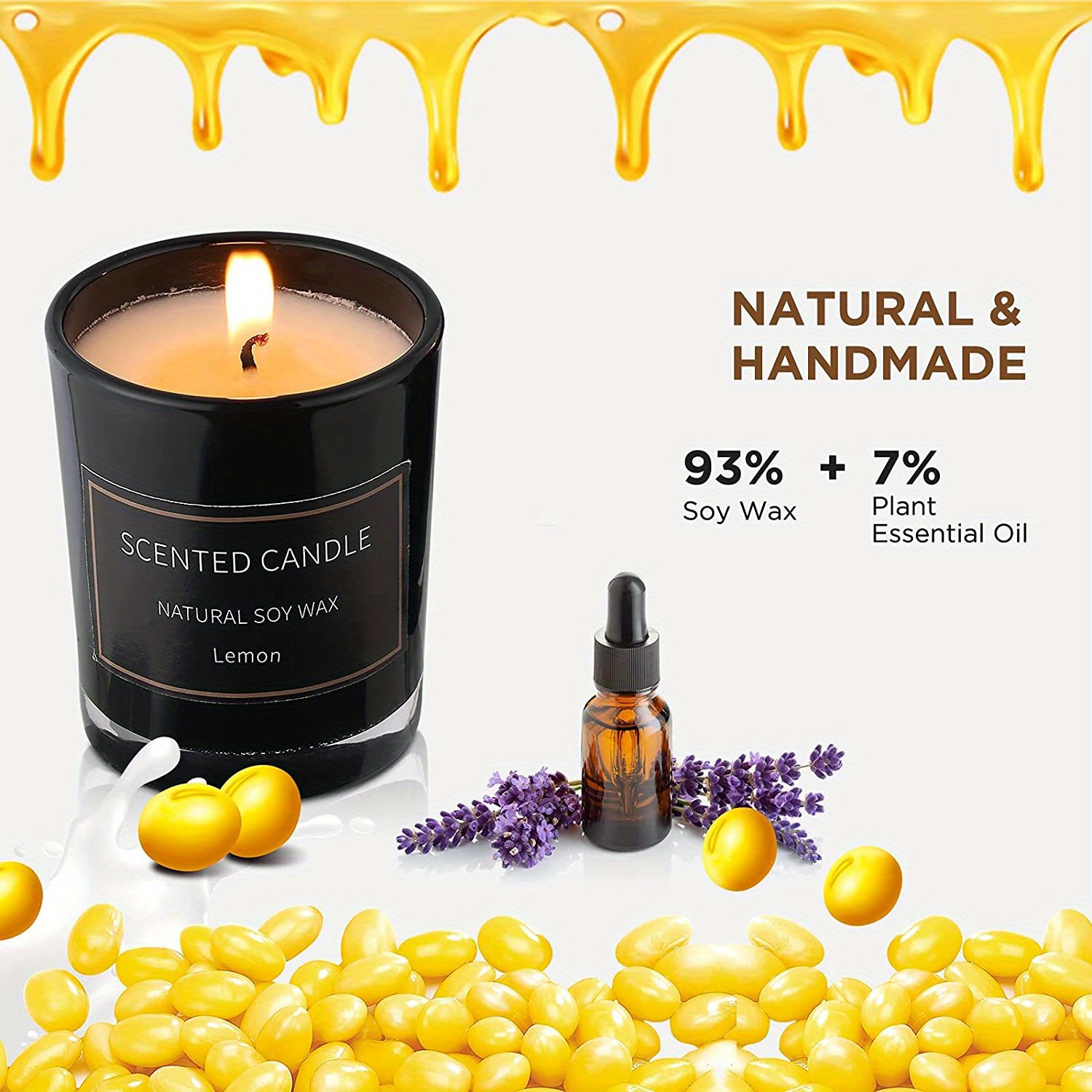 Scented Candles For Home Non Toxic Soy Candle about 30 H - Temu Philippines