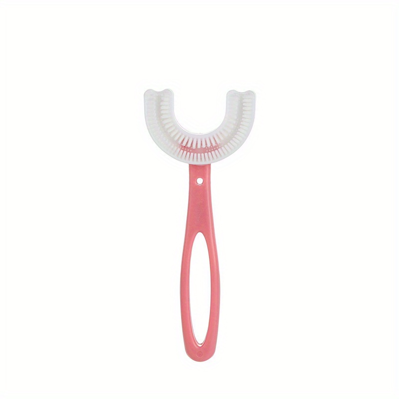 U Shaped Kids Toothbrush, Two Colors, Fun Design for Fast Brushing