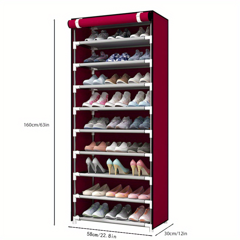 6 tier Large Capacity Shoe Rack For More Than Shoe With - Temu