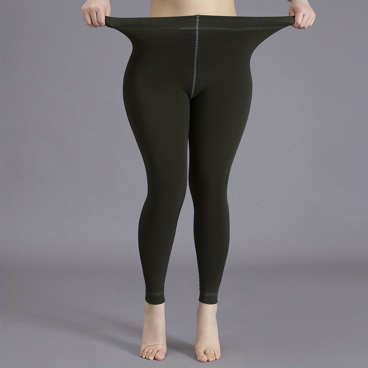 Plus Size Casual Leggings Stockings For 0xl 2xl Women's Plus - Temu Italy