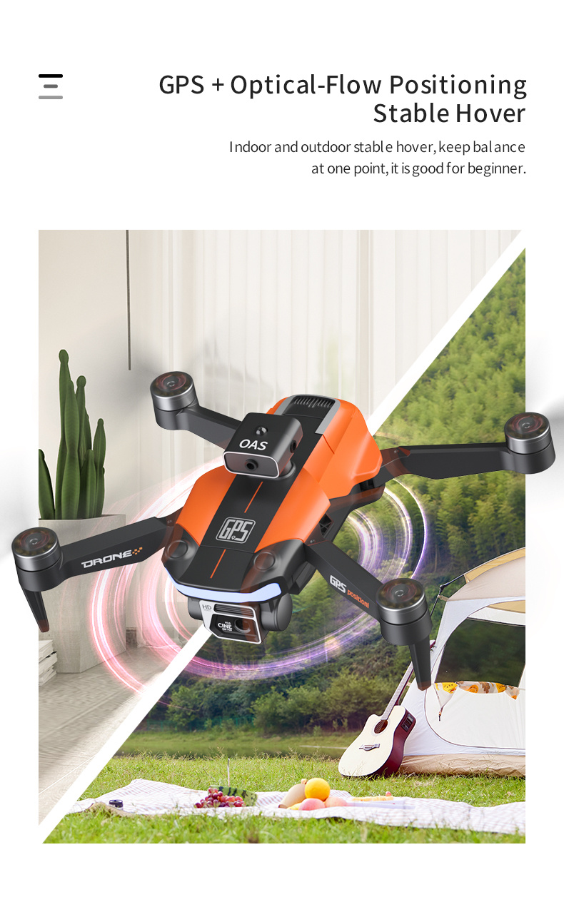 dual electric gps medium obstacle avoidance drone with dual camera esc optical flow brushless gps dual batteries details 6