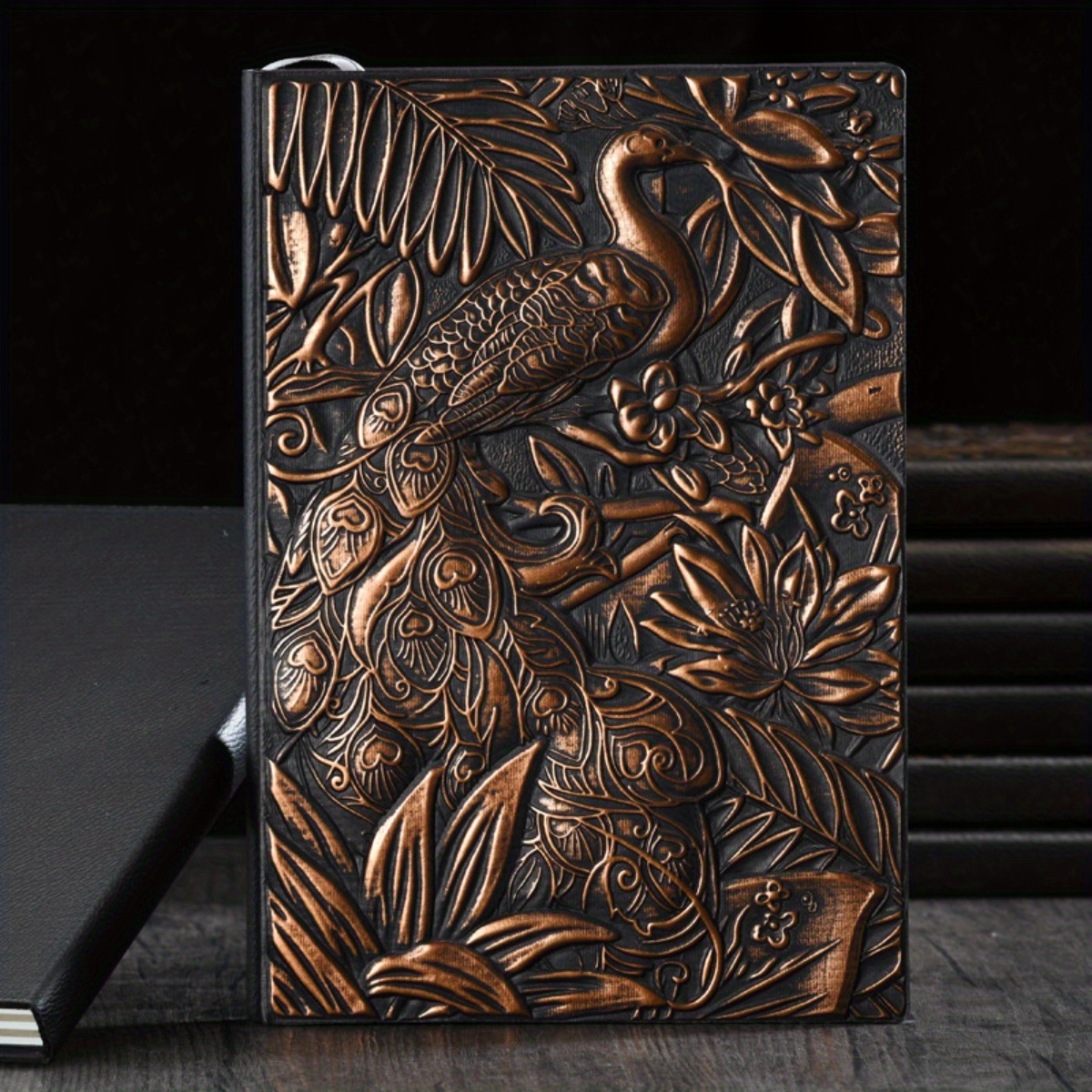 A5 Peacock Embossed Business Notebook - 100 Sheets