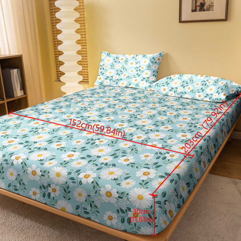 TEMU 1 drap-housse pour chambre à coucher, drap-housse de couleur, literie polyvalente