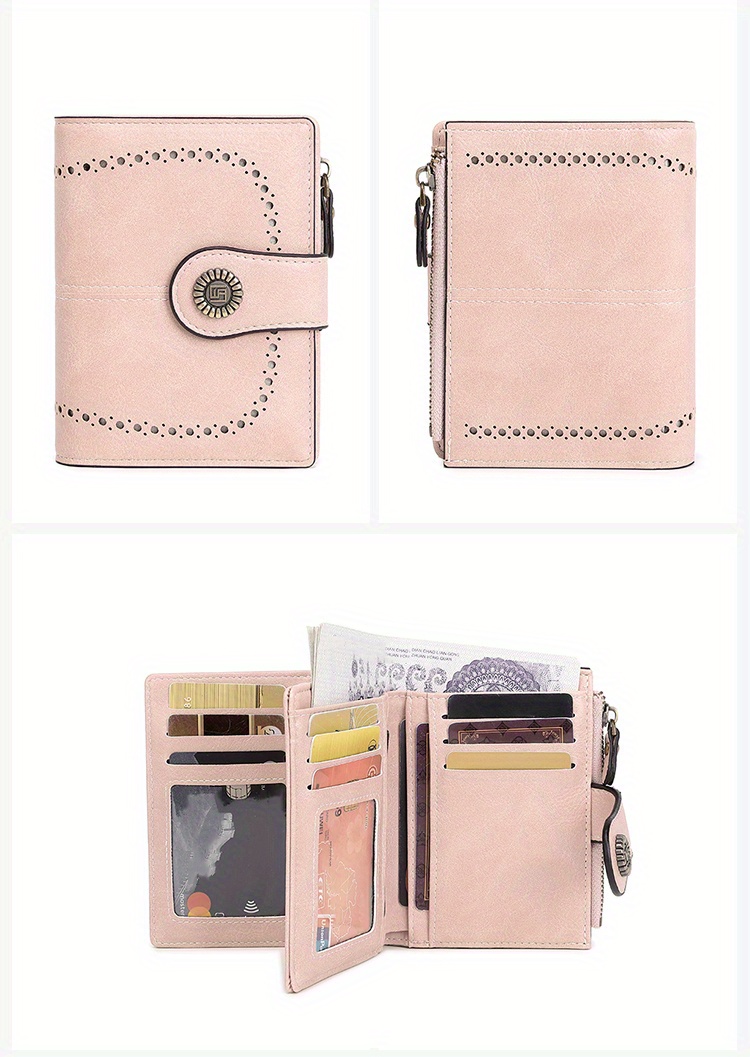 Rfid Anti theft Women's Wallet Multi card Zipper Buckle - Temu