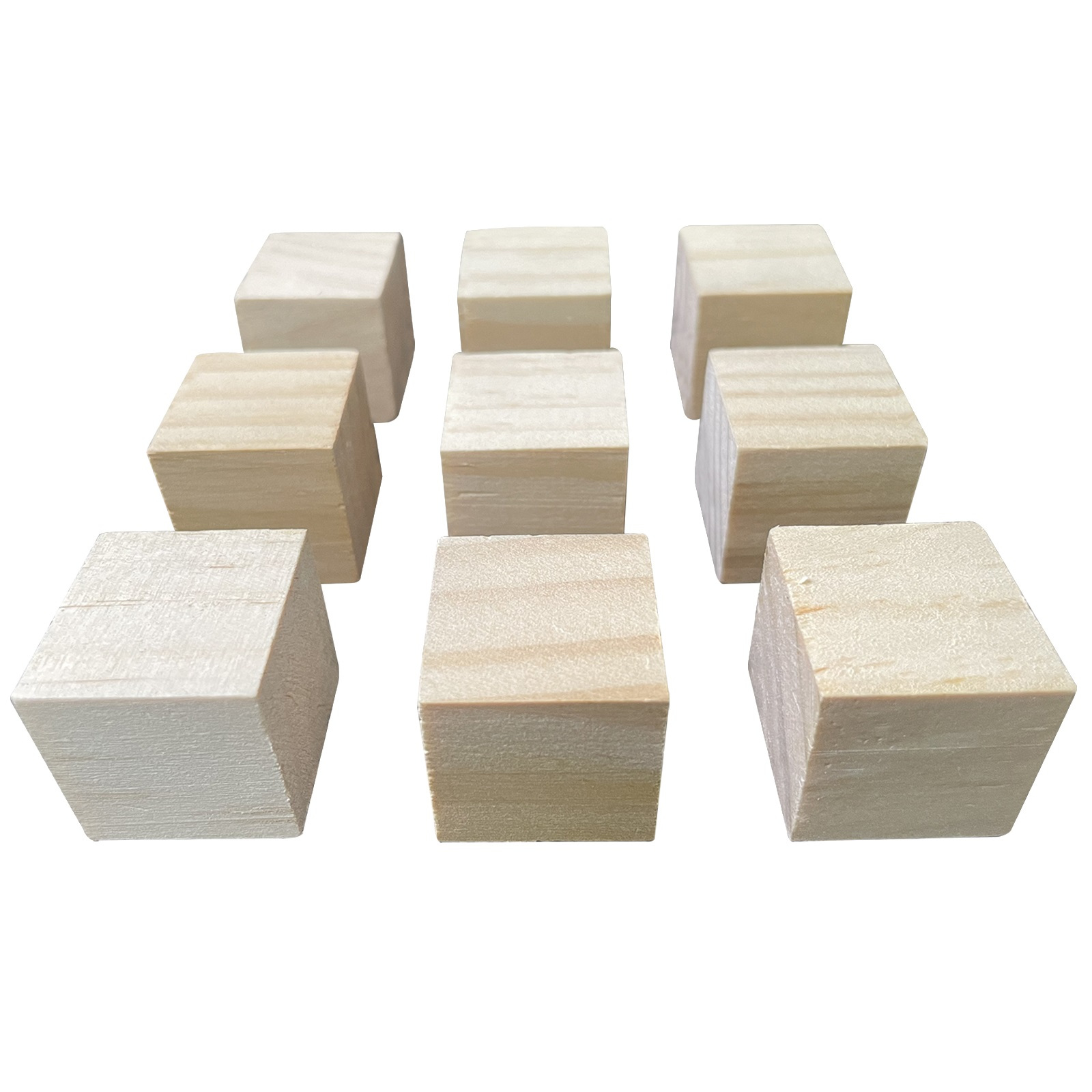 Material hecho a mano, bloques de cubos de madera para manualidades,  artesanías hechas a mano, juguete para niños, decoración del hogar,  cuadrado de