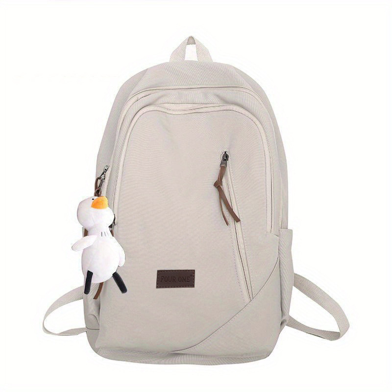 Cotton Canvas Backpack High Capacity School Bag Casual Bag 