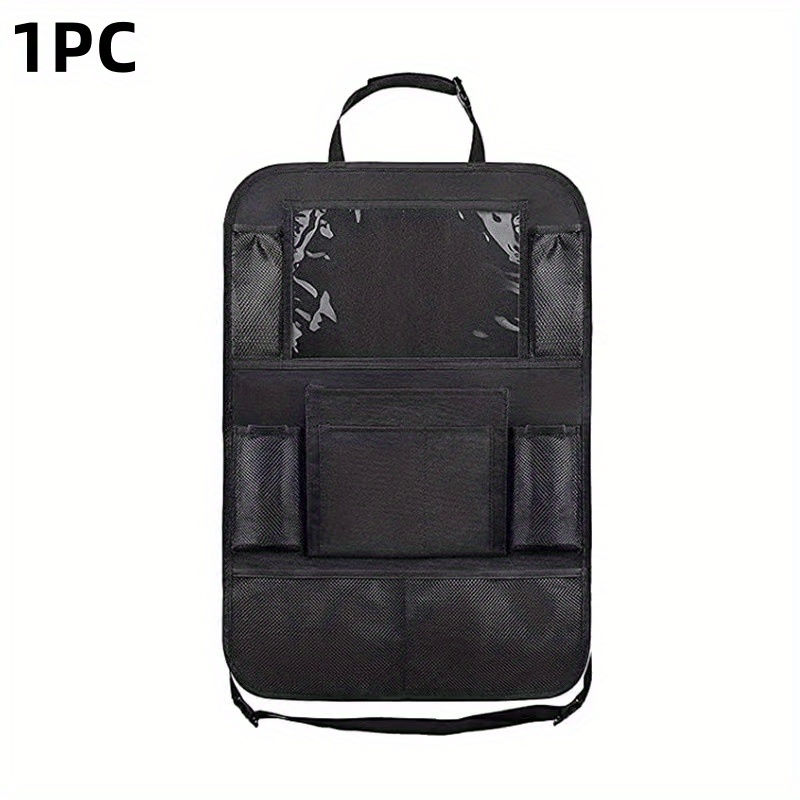 TEMU Upgrade Your Car With This Premium Car Seat Back Storage Bag - Anti-kick Pad Included!