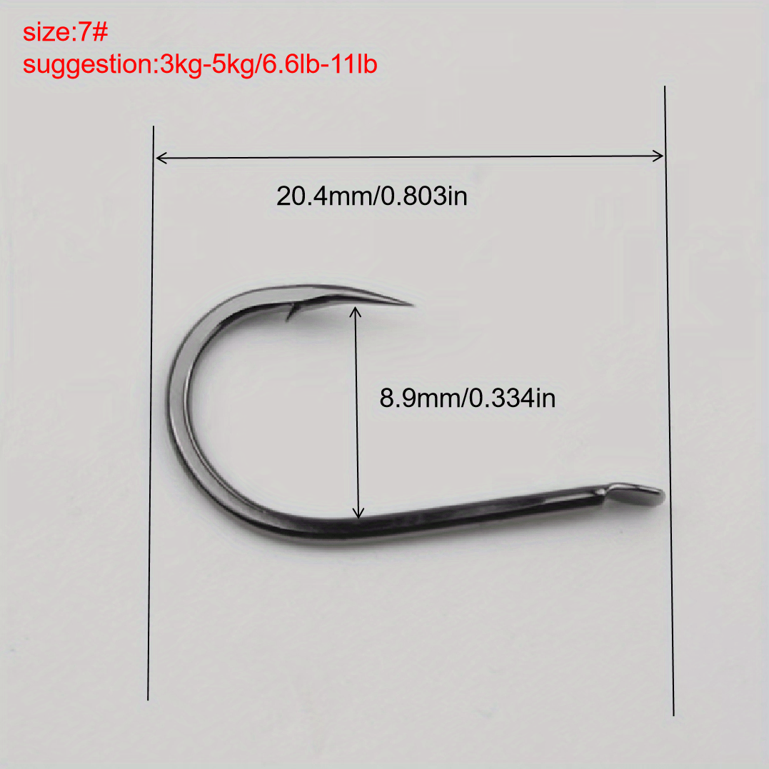 50116 Black Color Fishing Hook 14# 1/0# Fish Hook Baitholder