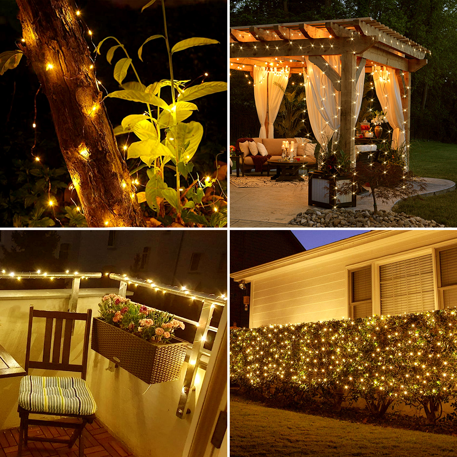 Solar Festoon String Light Solar Silver String Lights - Temu