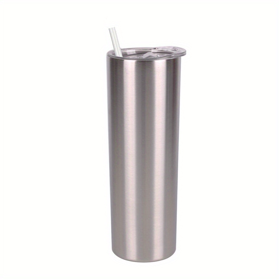 20 Oz Stainless Steel Skinny Tumbler, 8 Pack Double Wall Insulated Tumblers  with Lids and Straws, In…See more 20 Oz Stainless Steel Skinny Tumbler, 8