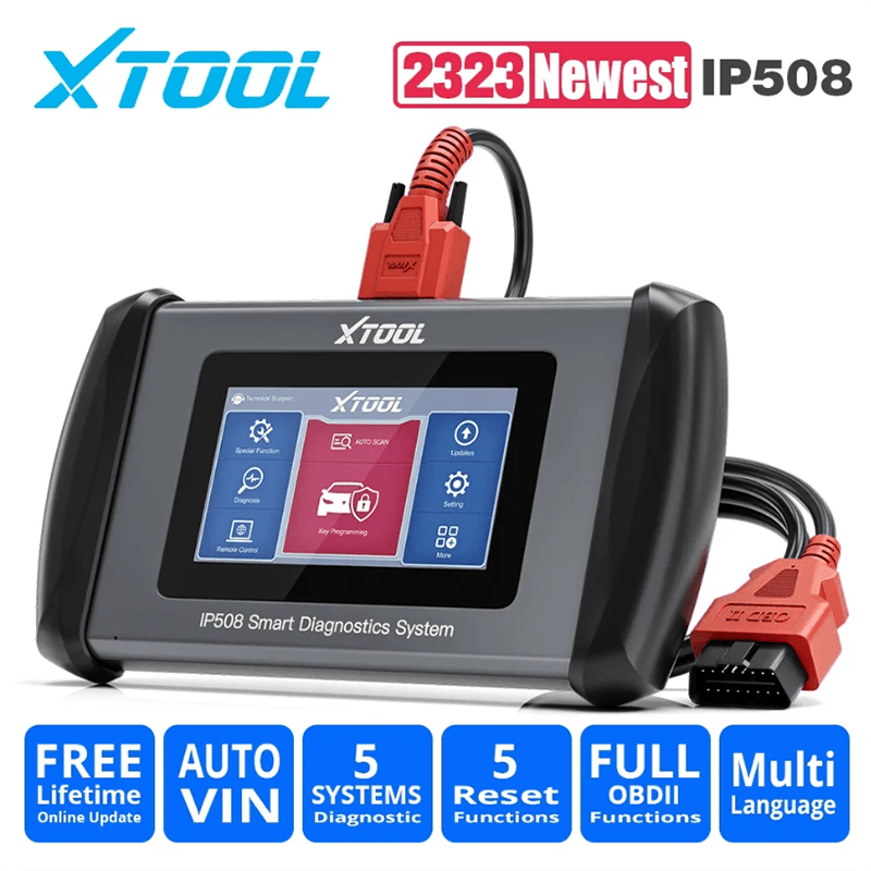 XTOOL InPlus IP508 OBD2 5 System Diagnostic Tools Car ABS SRS AT Engine  Scanner With EPB Oil 6 Reset Auto VIN Online Free Update