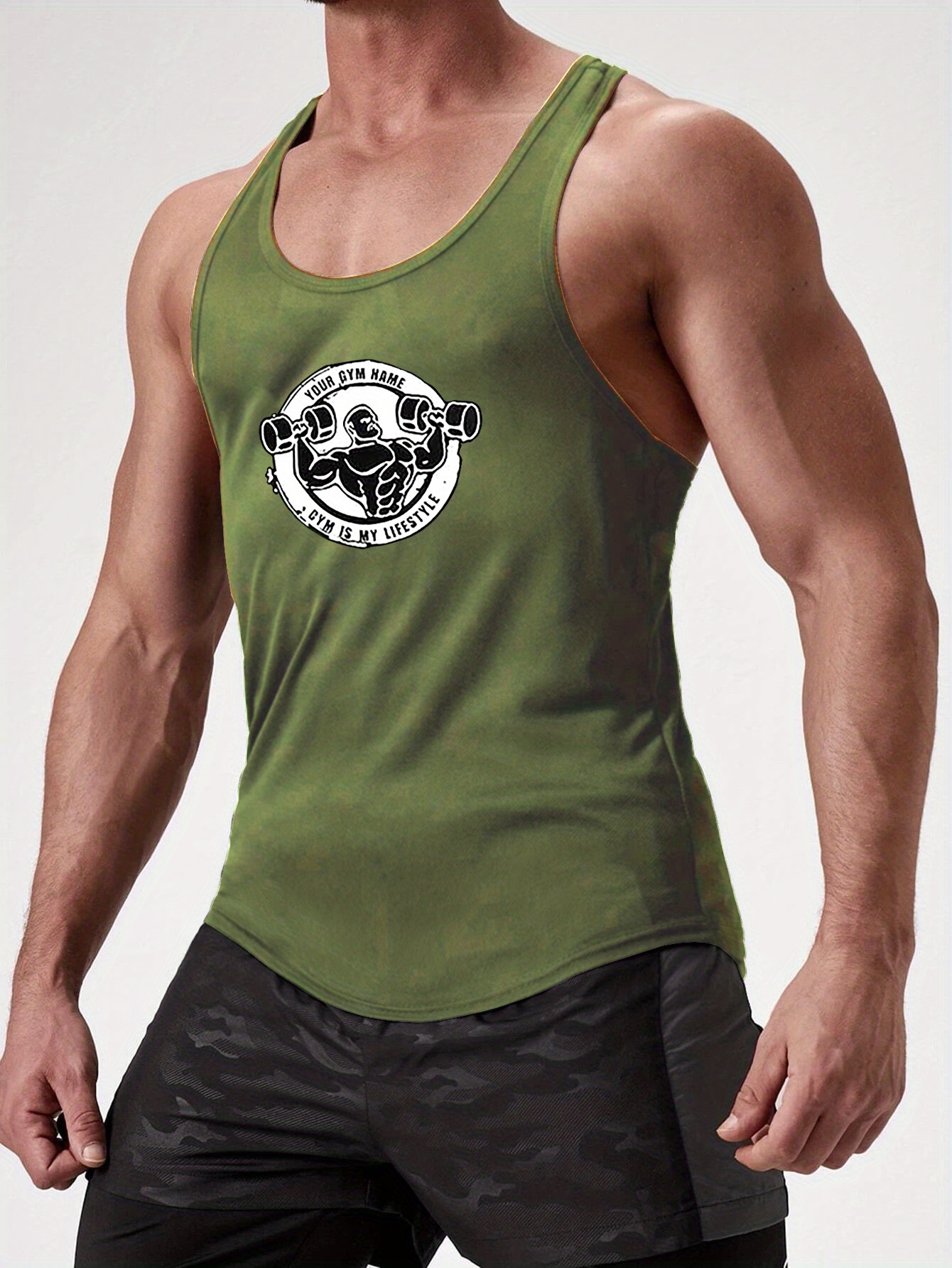 Patrón Hombre Musculoso Camiseta Sin Mangas Verano Hombres - Temu Chile