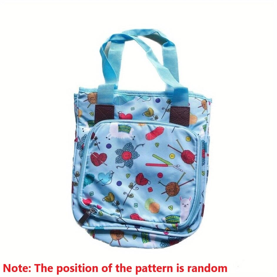 1pc Large Knitting Bag Backpack, Yarn Storage Bag Organizer, Travel Crochet  Bag With USB Charging Port, Knitting Yarn Storage Tote Bag, Yarn Organizer