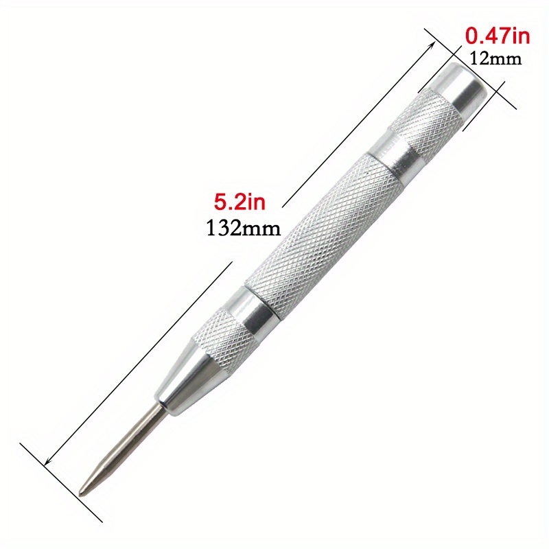 Automatic Center Punch Woodworking Metal Drill Adjustable Spring Loaded  Automatic Punch Hand Tools Metal Punch Tool For Woodwork