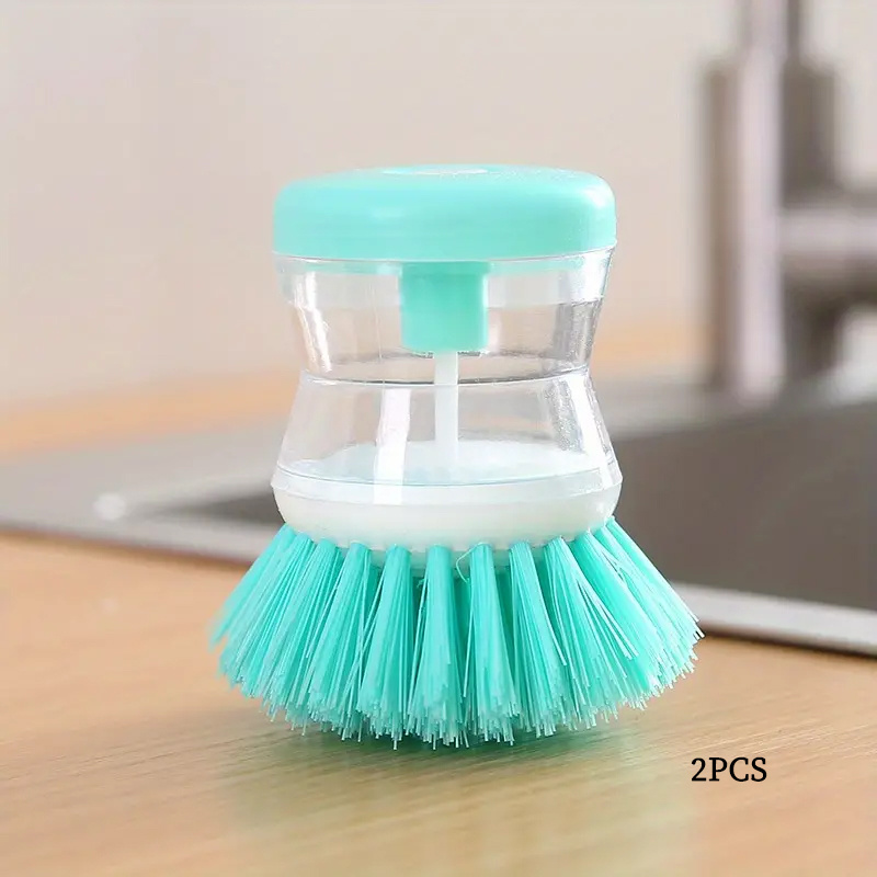 Kitchen Gadgets Hydraulic Dish Brush Pot Clean Brush Washing Up Liquid Soap  Dispenser Kitchen Tool Dishwashing Brush Cleaning Brushes