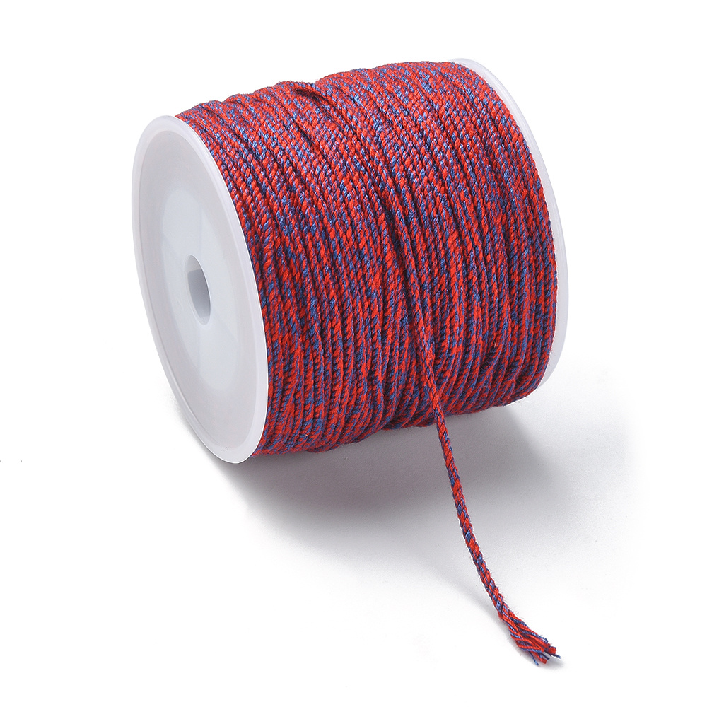 45 Meters Colorful Cotton Cord Braided Rope Plastic Reel - Temu