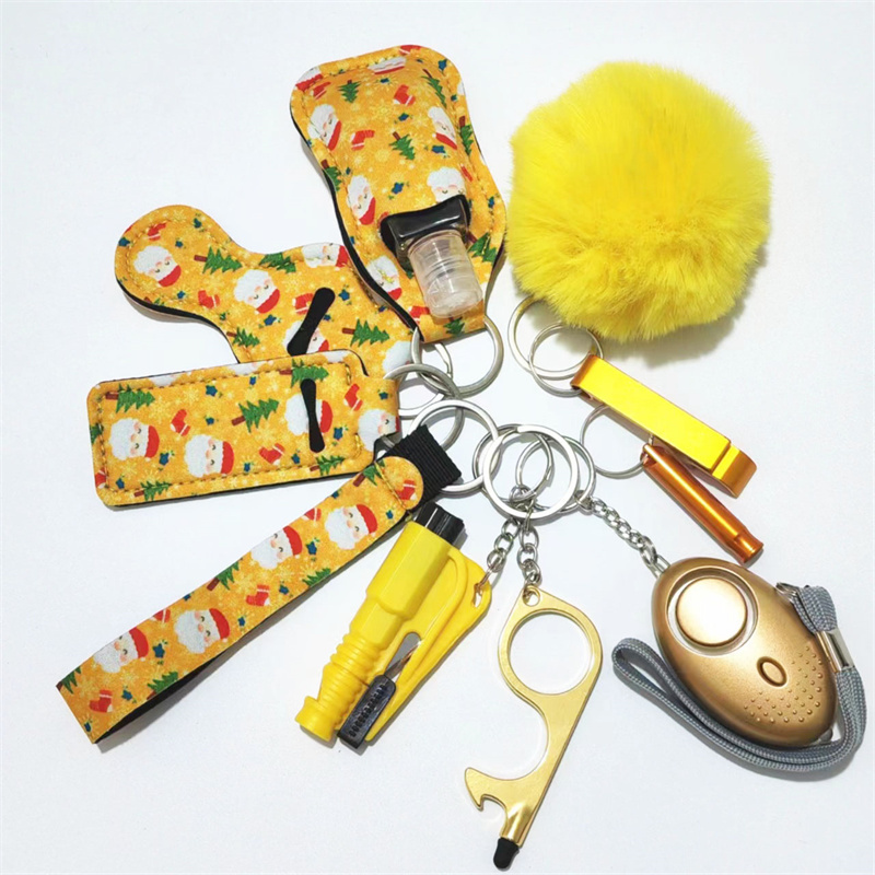 1 Whole Set Self-defense Keychain Set For Women Safety Personal