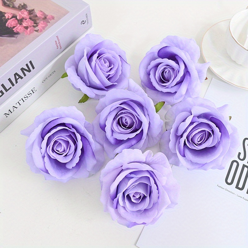 Lavender Rose Heads, Artificial Flowers