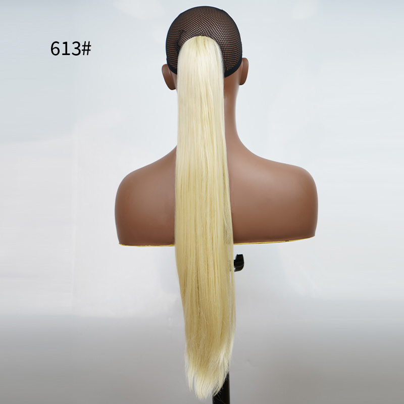 Long Straight Hair Ponytail Braid Wig Synthetic Heat Resistant 613