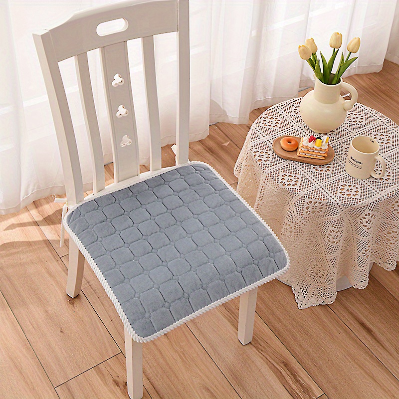 1pc Plush Chair Pad