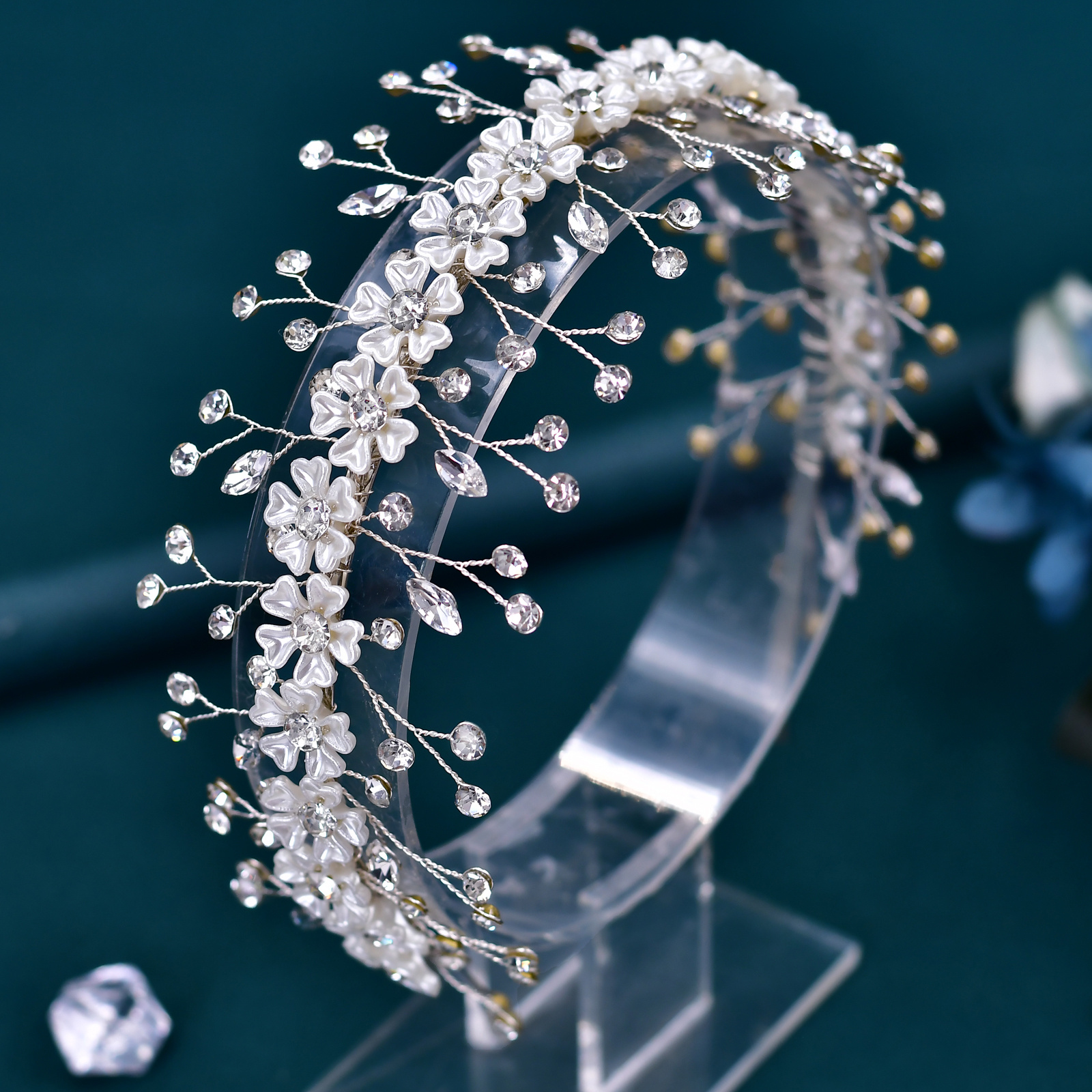 Fascia Per Capelli Scintillante Da Sposa Con Fascia Per Capelli Con Strass,  Gioielli Per Capelli Eleganti, Accessori Per Capelli Da Ballo Per Le Donne