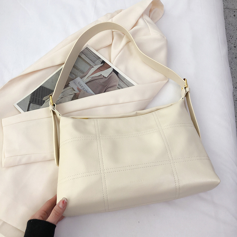 Fashion Embroidery Shoulder Bag For Women Large Capacity Crossbody Bag Retro  Pu Leather Underarm Purse - Bags & Luggage - Temu Italy