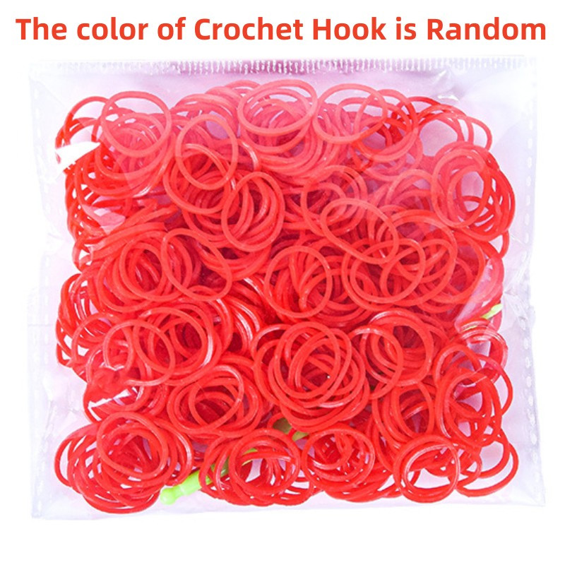  Rainbow Rubber Bands Loom Bracelet Kit, 12750+ Rubber