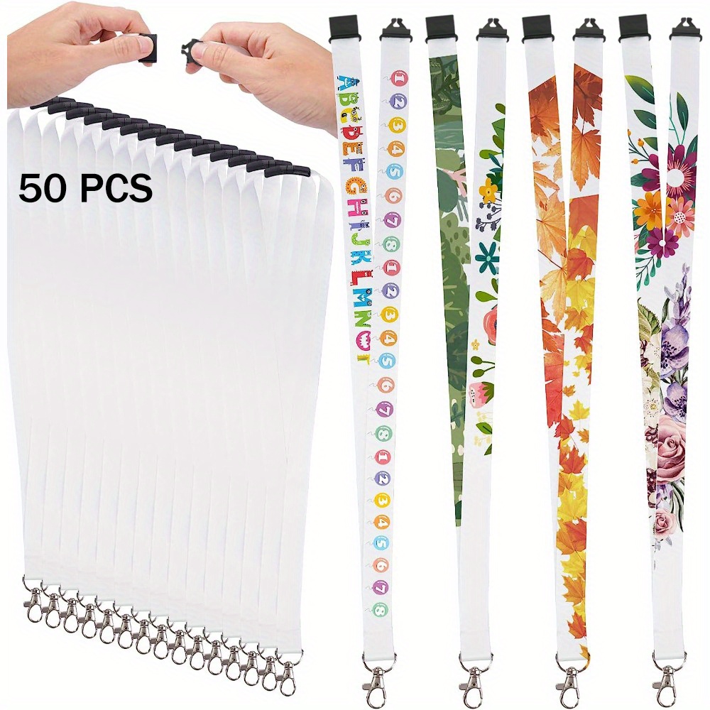 Sublimation Blank ID Badges and Lanyards