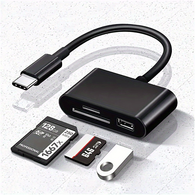 Micro SD Card Reader Adapter Type C Micro USB SD Memory Card Adapter for  MacBook Laptop USB 3.0 SD/TF OTG Card Reader