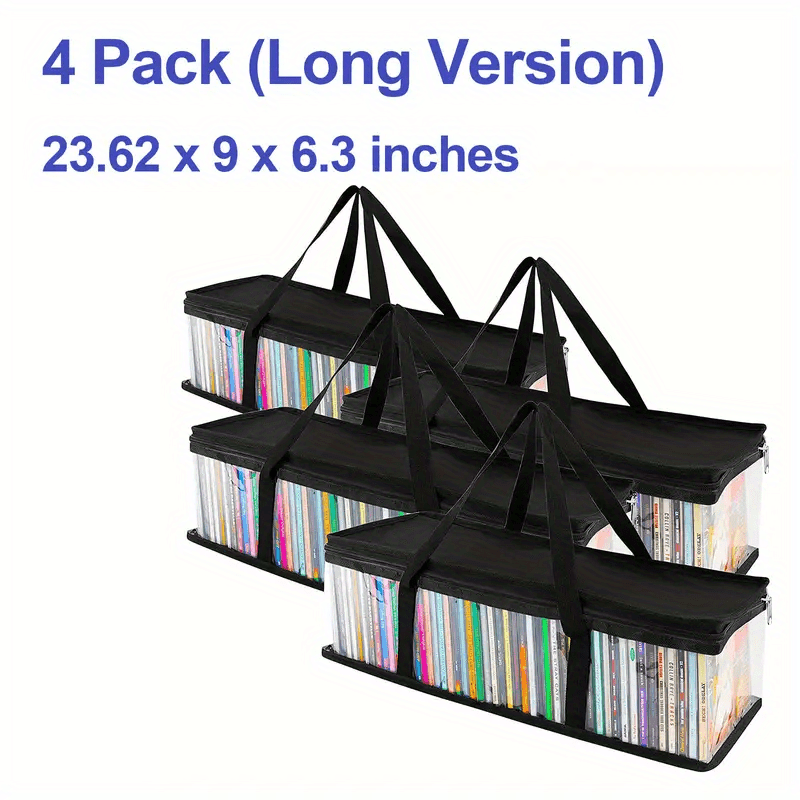 Transparent Zipper Storage Bag Foldable Book Storage Bag - Temu