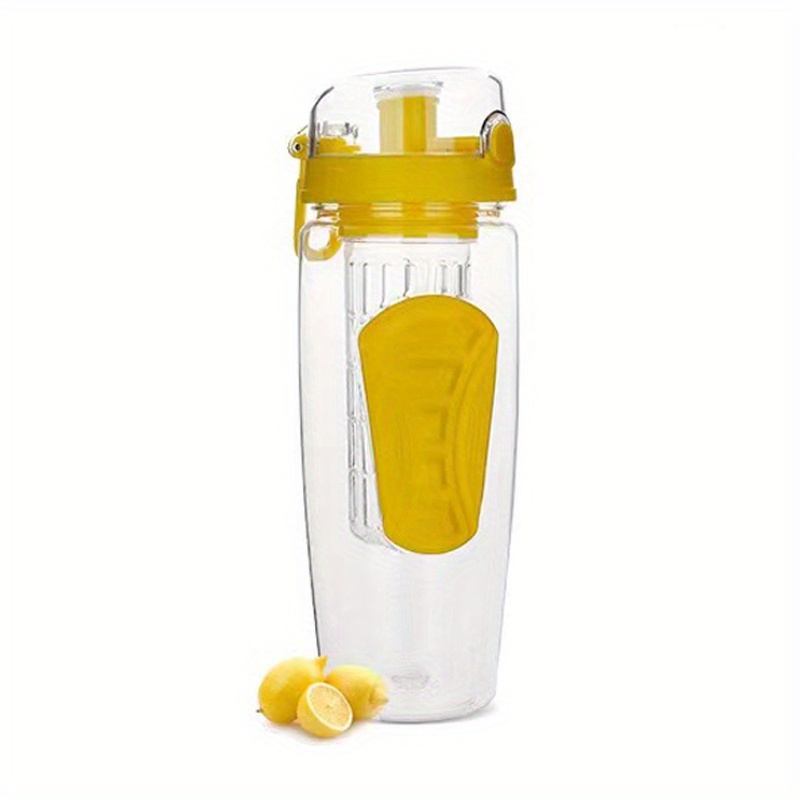 Botella De Agua Deporte Con Filtro Infusor Frutas Botellas Para 32 Oz  Amarillo