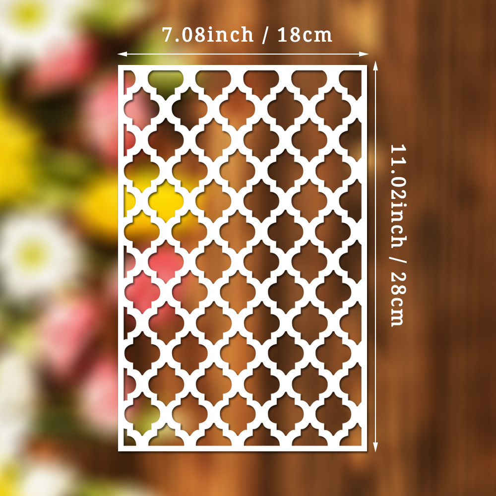 Reusable Diy Stencil For Painting Classic Moroccan Geometric - Temu