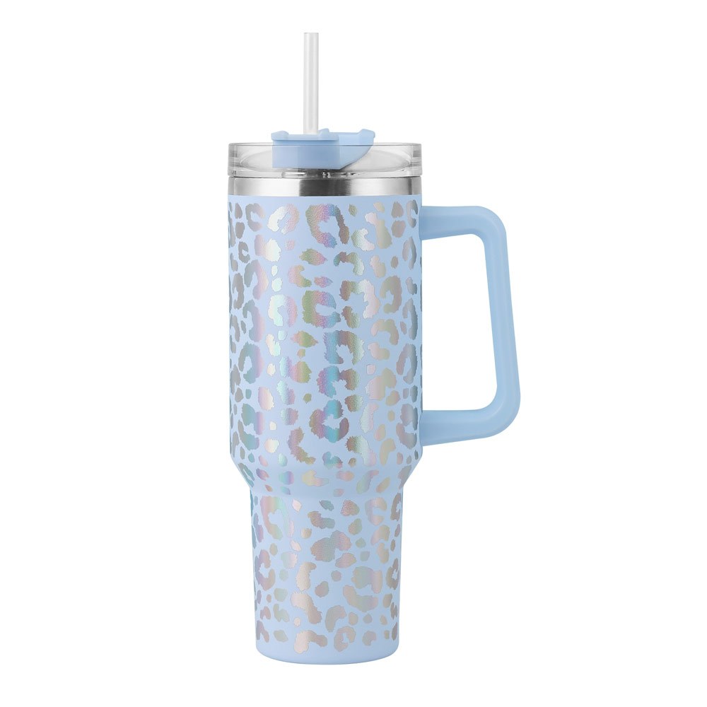 Leopard Wisteria Insulated Shaker Bottle