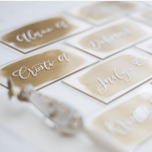 Acrylic Cards Acrylic Wedding Cards With Hole - Temu