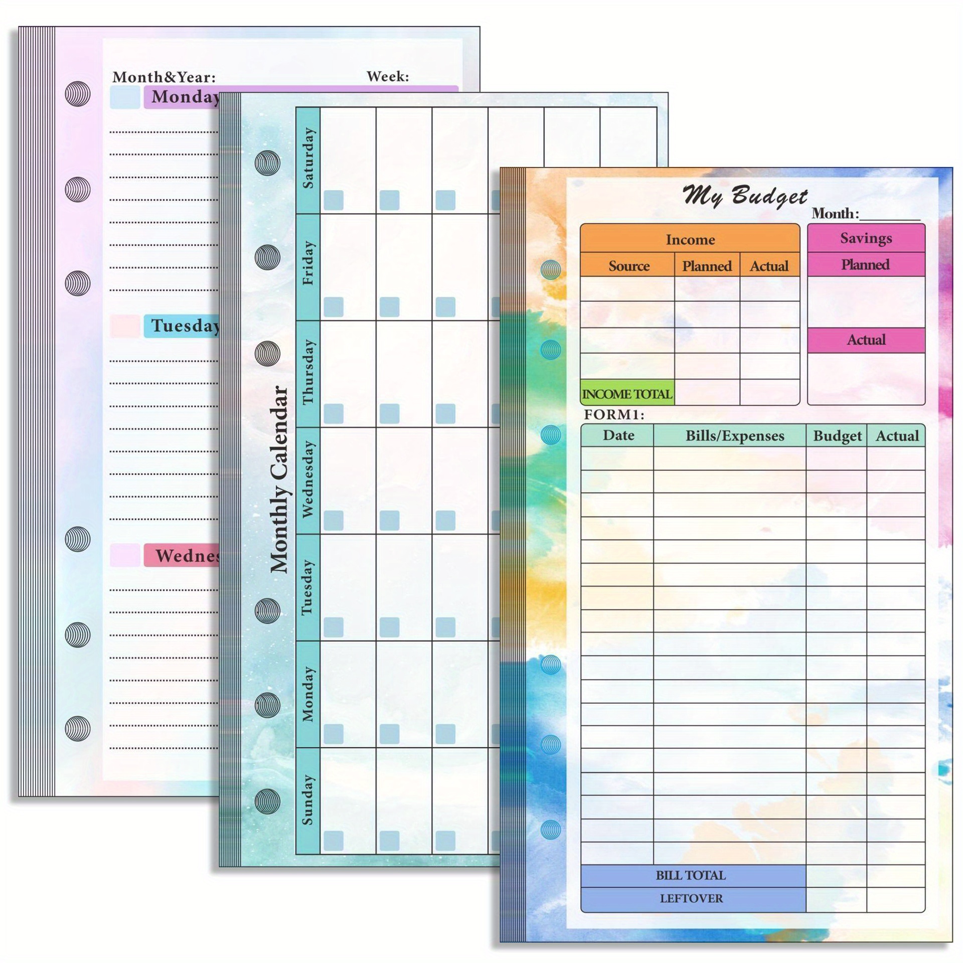 6 Hole Loose Leaf Booklet Core Accessory Package