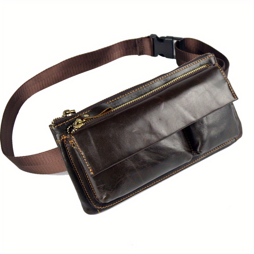 Woman's Genuine Leather Bum Bag Sling Bag Crossbody Bag 