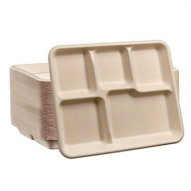 5/6/7/9 Compartment lunch trays disposable eco-friendly meal tray Custom  Printed Disposable-Buy compostable bagasse tray,bamboo fiber bagasse tray,sugarcane  bagasse tray,biodegradable bagasse tray on
