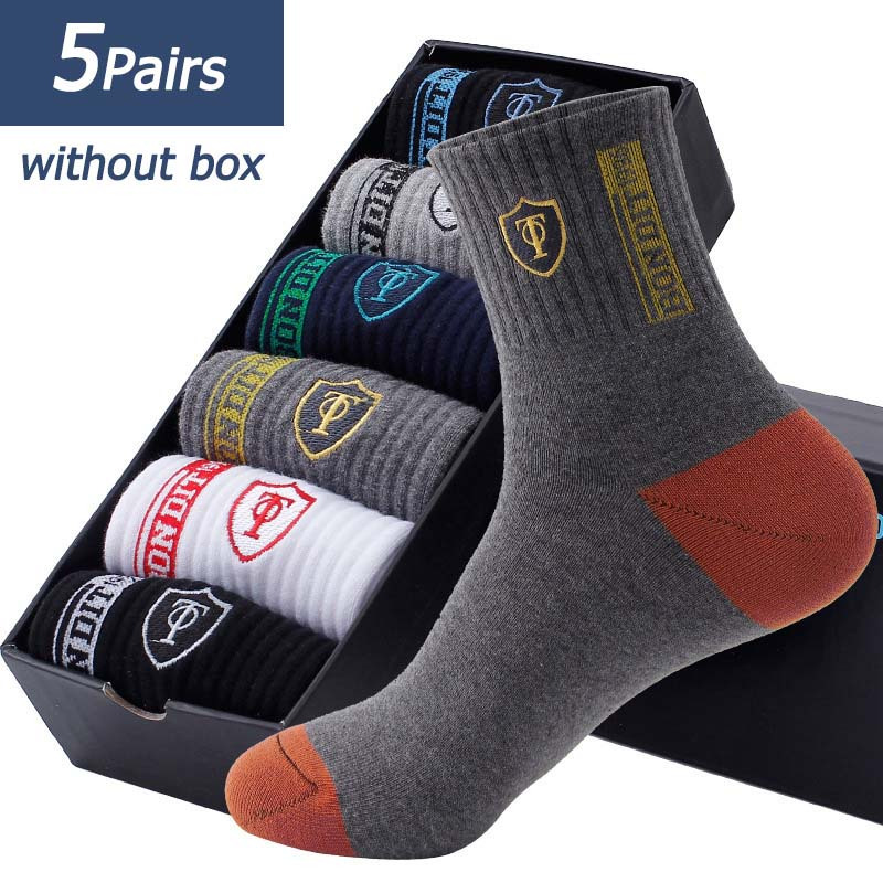 5 Pairs Men's Sports Socks - Breathable Moisture-Wicking, Reinforced Toe & Heel, All-Season Thin Comfort for Basketball Gym Casual Wear (EU 38-43), Basketball Socks | Flexible Socks | Durable Comfort Socks