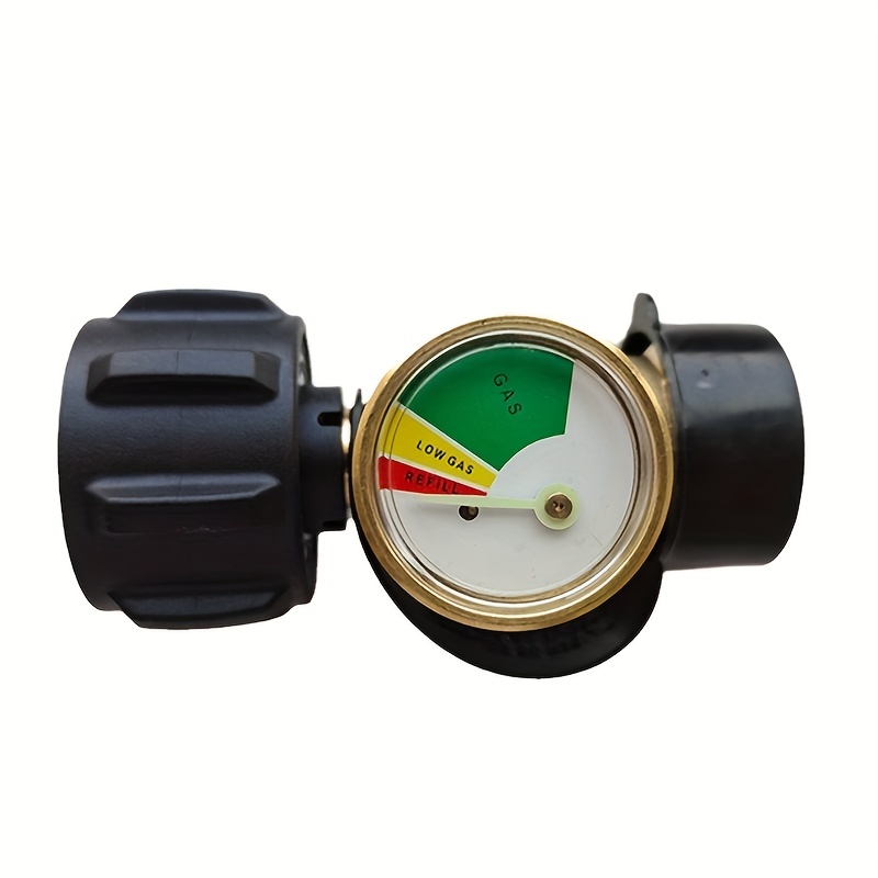 Propane Tank Gauge RV Pressure Brass Adapter Grill BBQ Indicator Gas Level  Meter