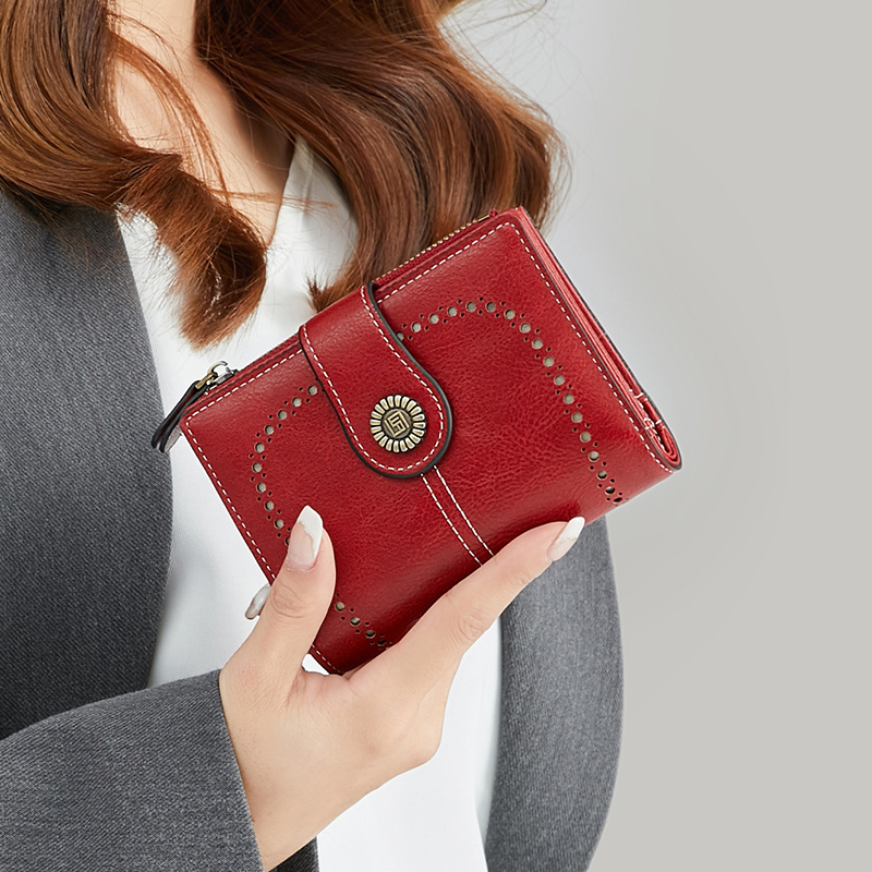 Rfid Anti theft Women's Wallet Multi card Zipper Buckle - Temu