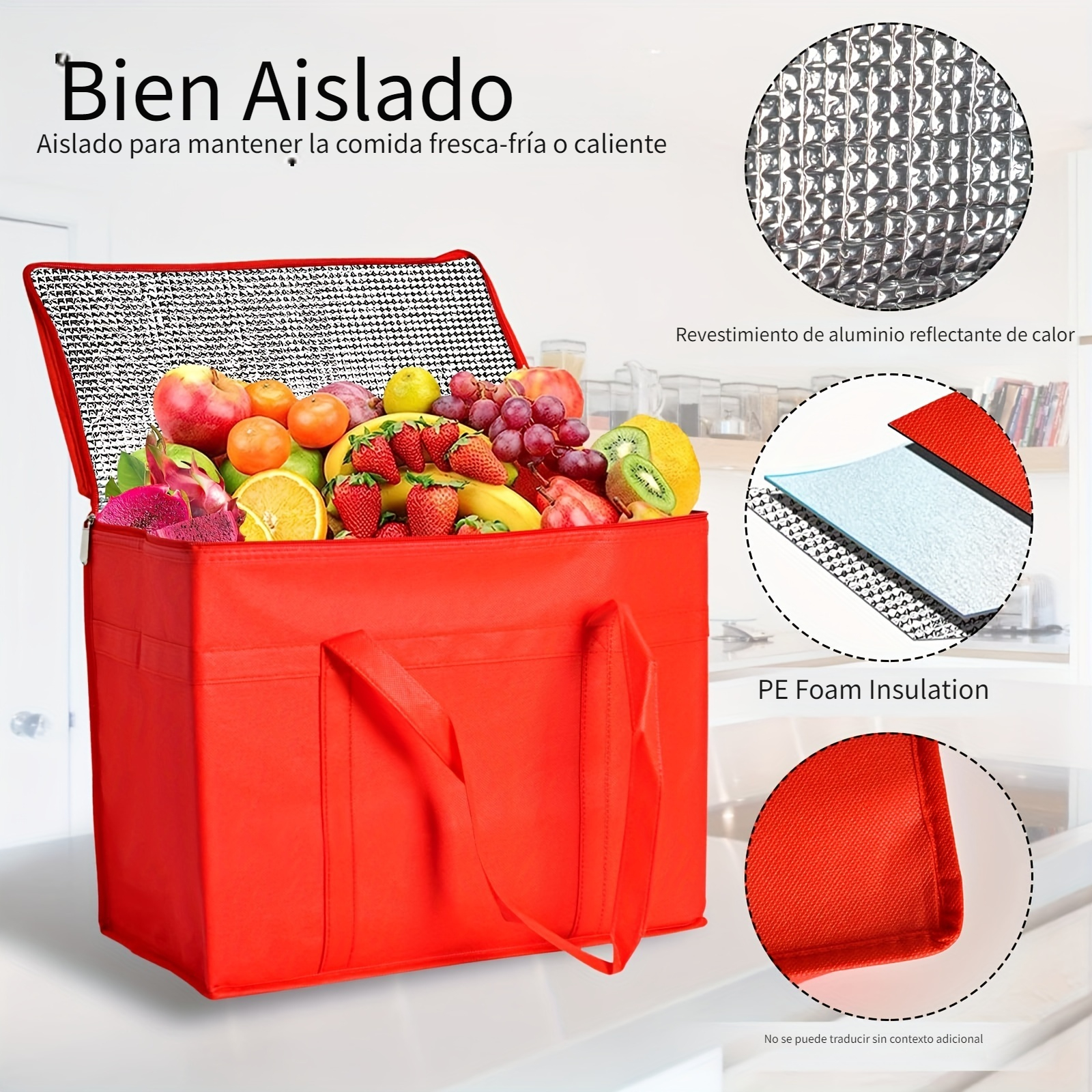 Bolsa plegable para compra de plástico reciclado 