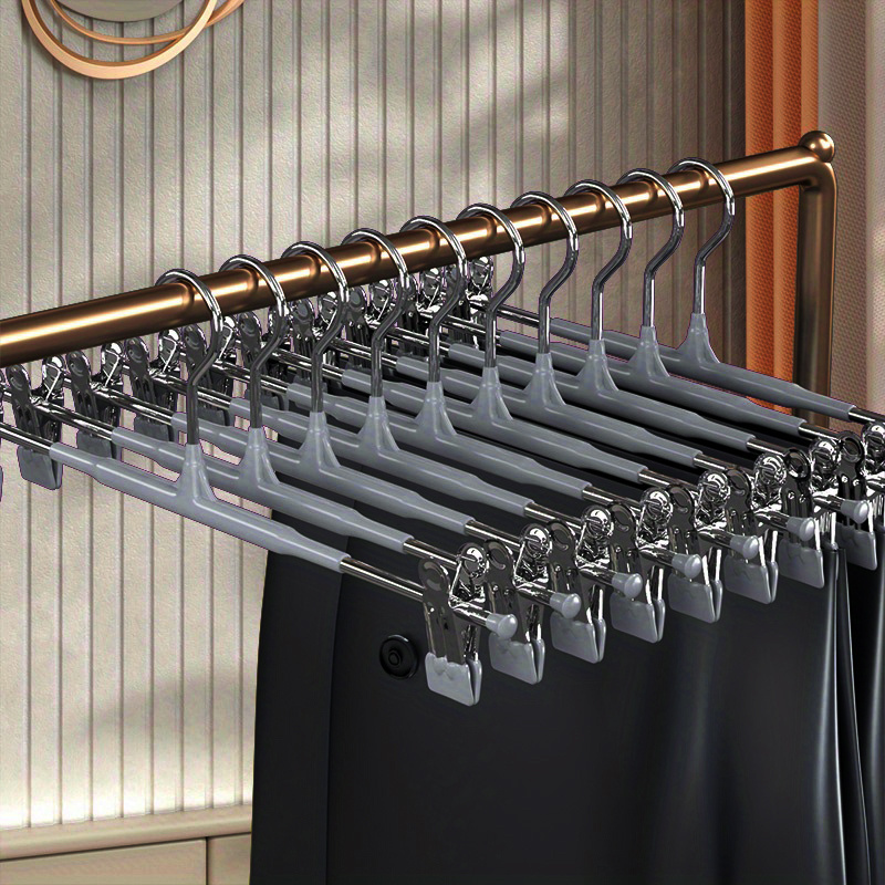 Stainless Steel Trouser Hanger Clip Retractable Traceless - Temu