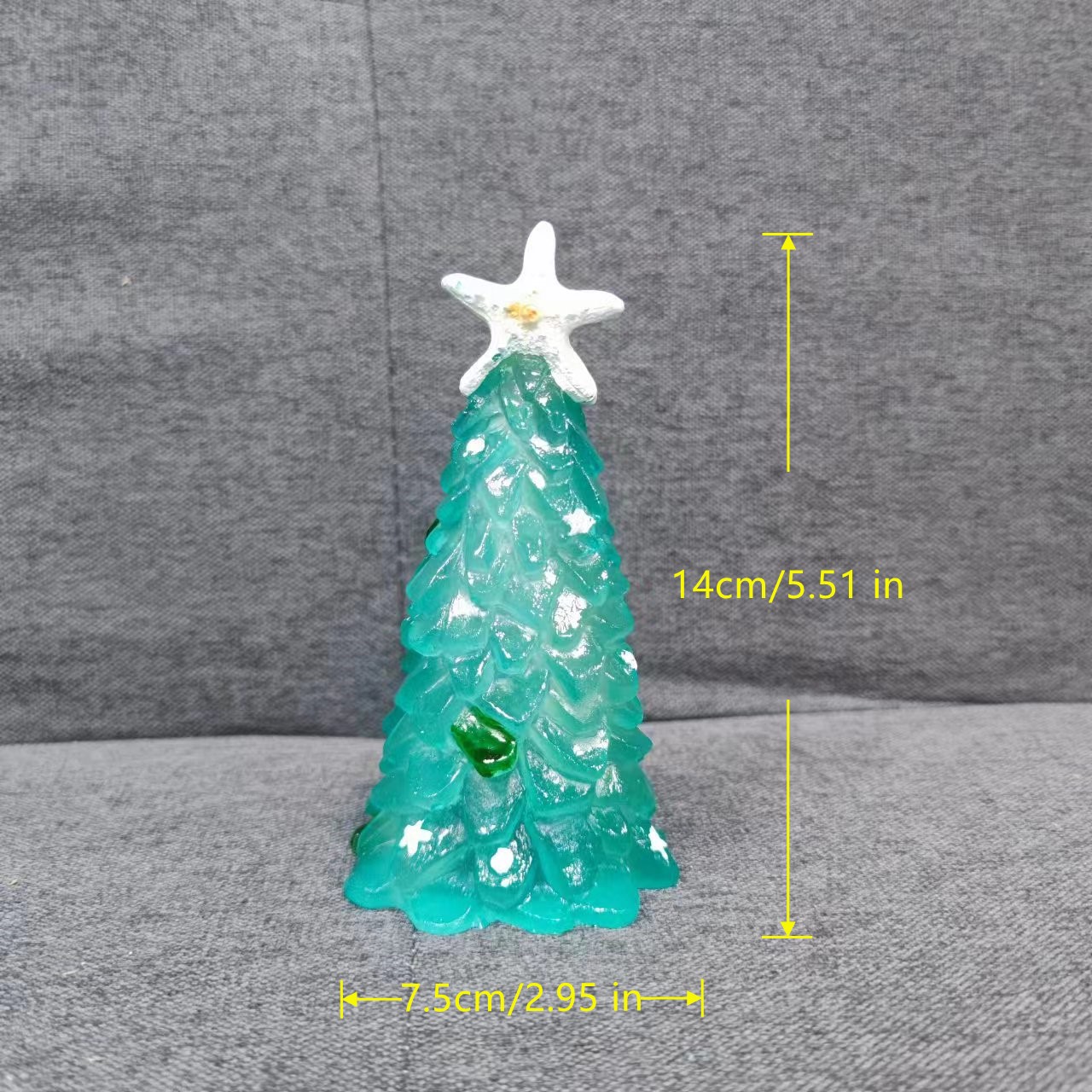 Beautiful Sea Glass Christmas Tree New Crystal Blue And - Temu Spain