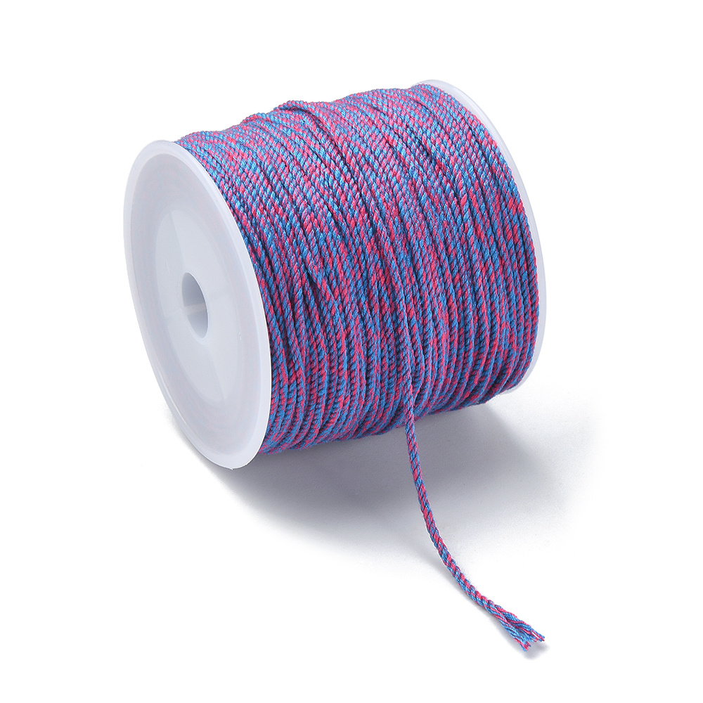 Colourful 200m/roll 100% Cotton cords twine thin rope string