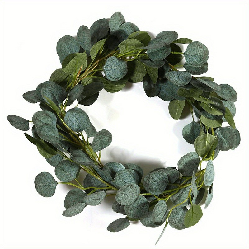 Eucalyptus Garland Artificial Faux Garland Wall Decor Silver Dollar