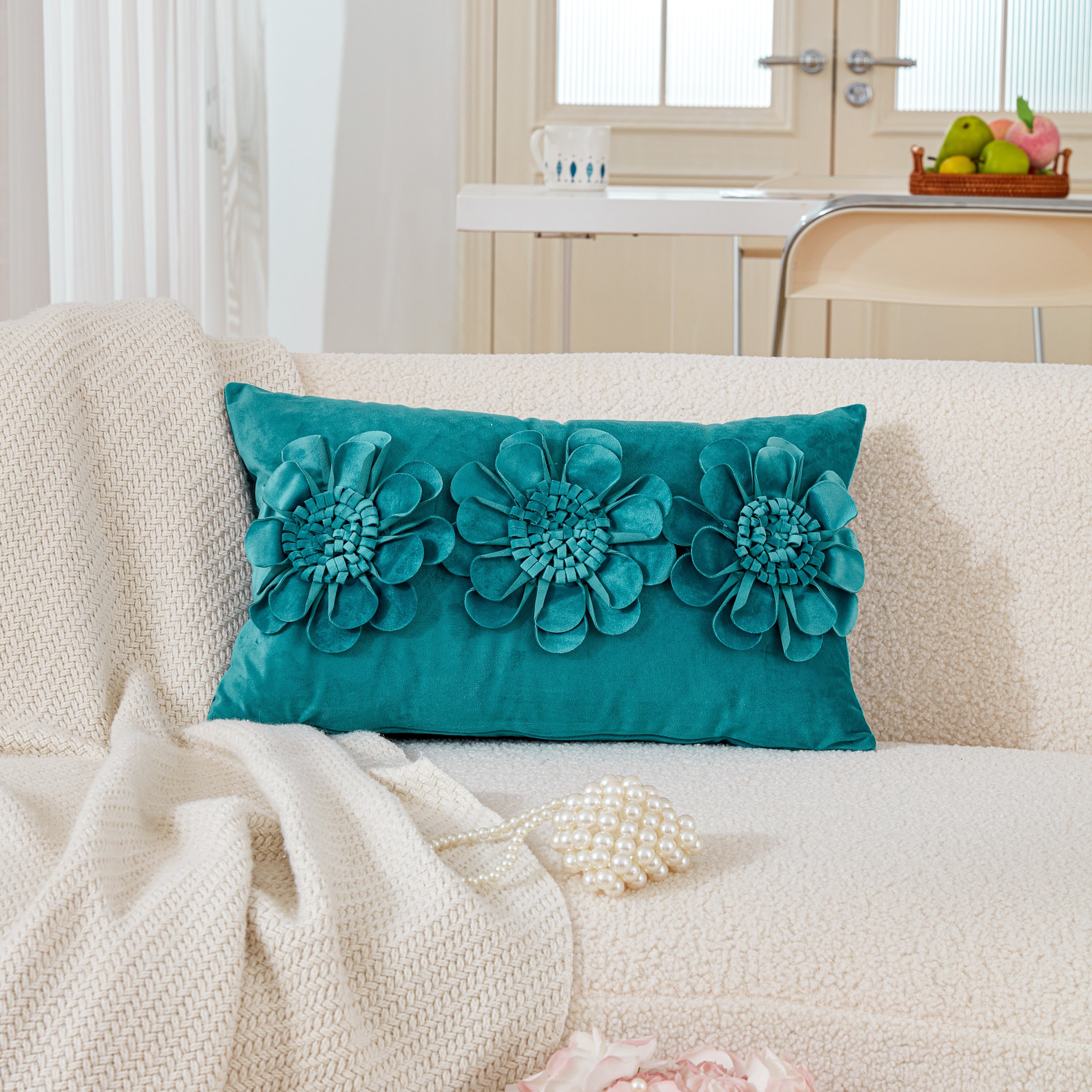 Sanderson Tulip and Bird Amaranth & Blush Bold Arts and Crafts Velvet  Cushion Cover Handmade Throw Pillow Designer Home Décor 