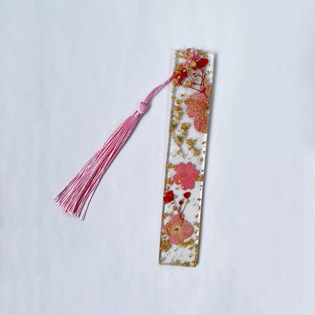 Dengmore Personalized Bookmark 30Pcs Transparent Dried Flower